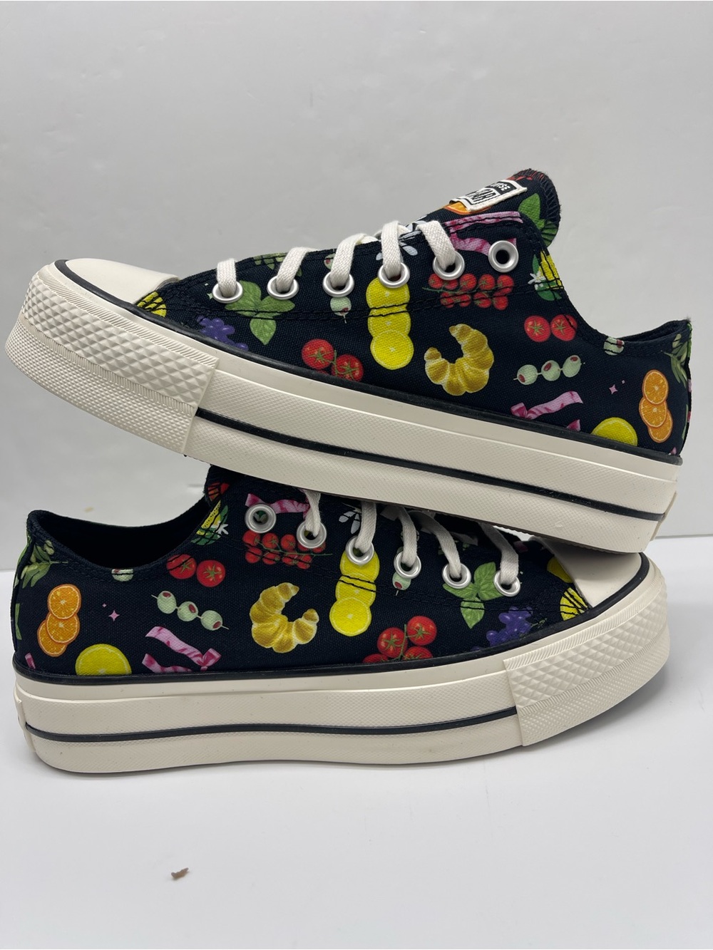 Converse A16112C CTAS LIFT OX BLACK/EGRET/BLACK Platform Sneakers - Picture 14 of 16